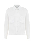 PAPATYA WHITE SHIRT WITH PLEATED POCKET DETAIL