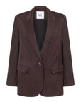 WRINKLED LOOKING BROWN SHINY JACKET