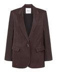 WRINKLED LOOKING BROWN SHINY JACKET