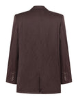WRINKLED LOOKING BROWN SHINY JACKET