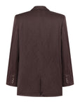 WRINKLED LOOKING BROWN SHINY JACKET