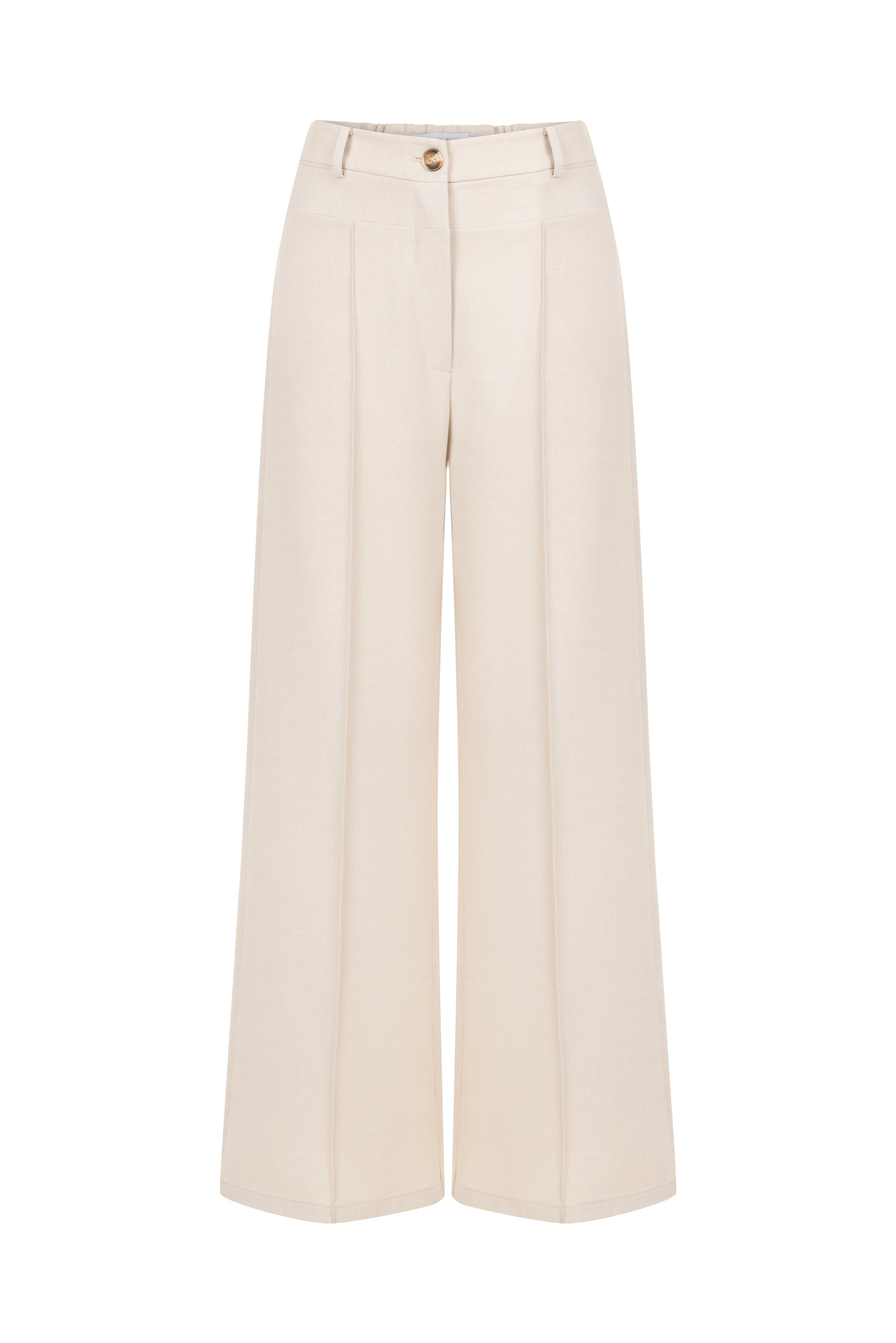 DOUBLE BELTED WIDE LEG PANTS