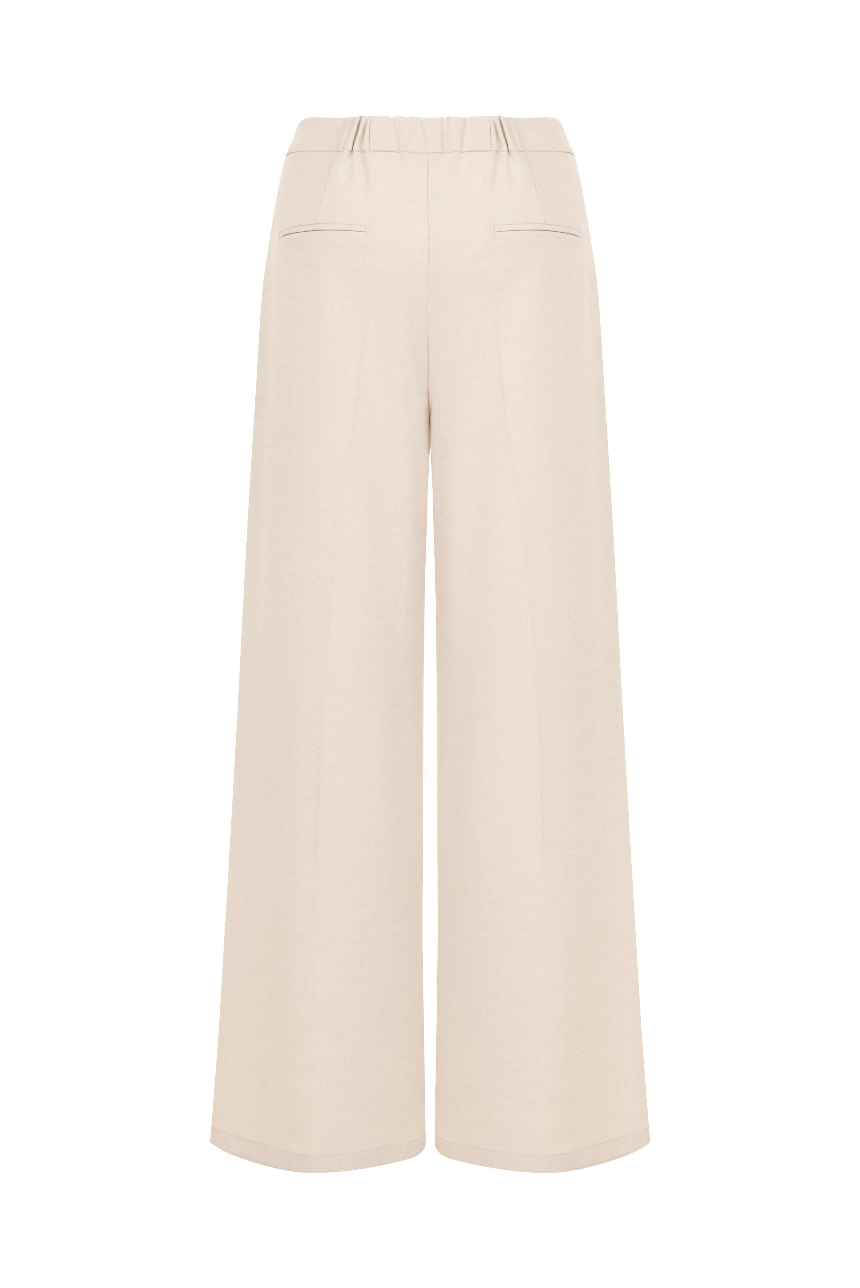 DOUBLE BELTED WIDE LEG PANTS