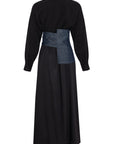 SHIRTDRESS WITH ASYMMETRIC CORSET