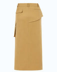 CAMEL SKIRT WITH BUTTONS