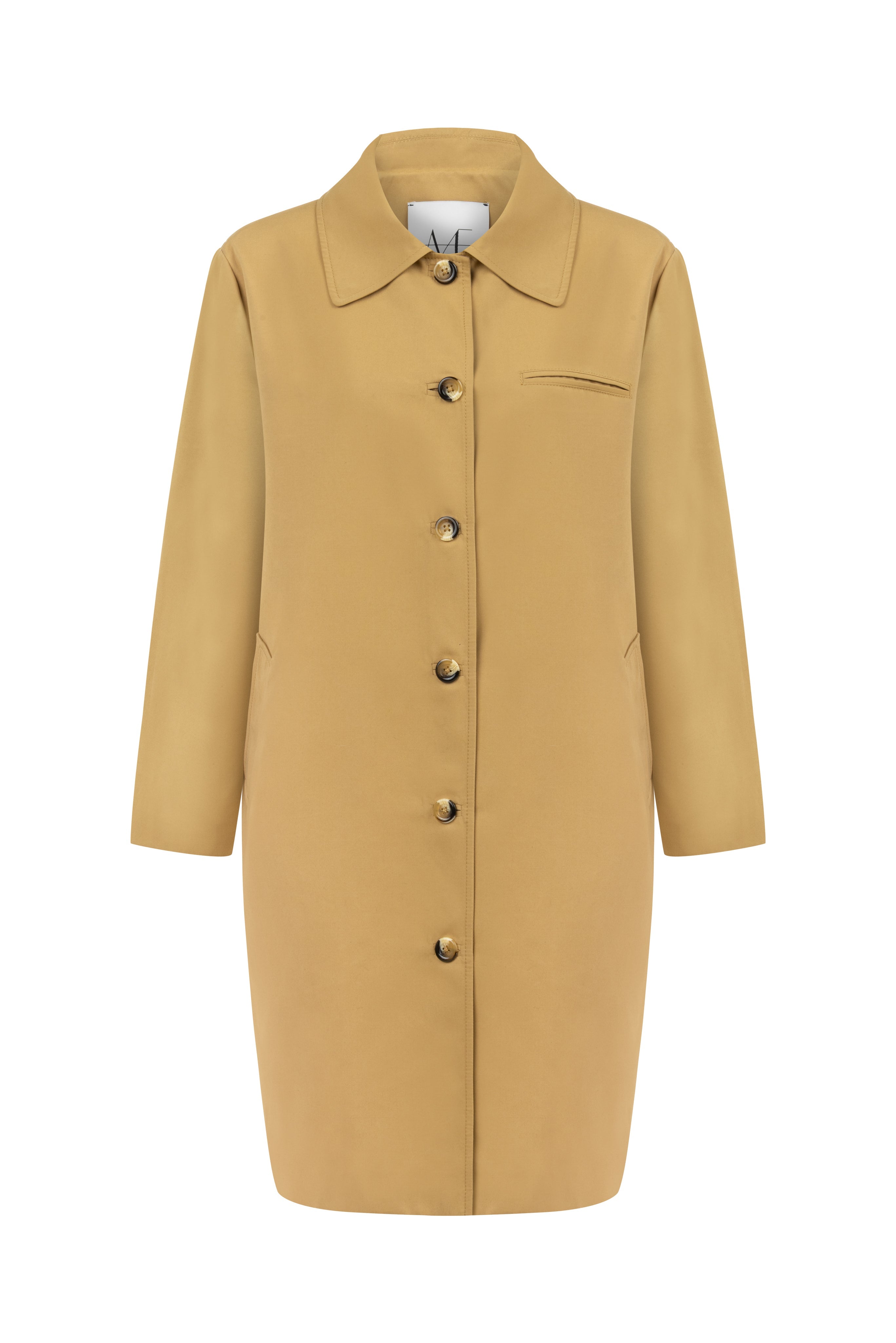 TRENCH COAT WITH FLOWER EMBROIDERY