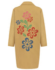 TRENCH COAT WITH FLOWER EMBROIDERY