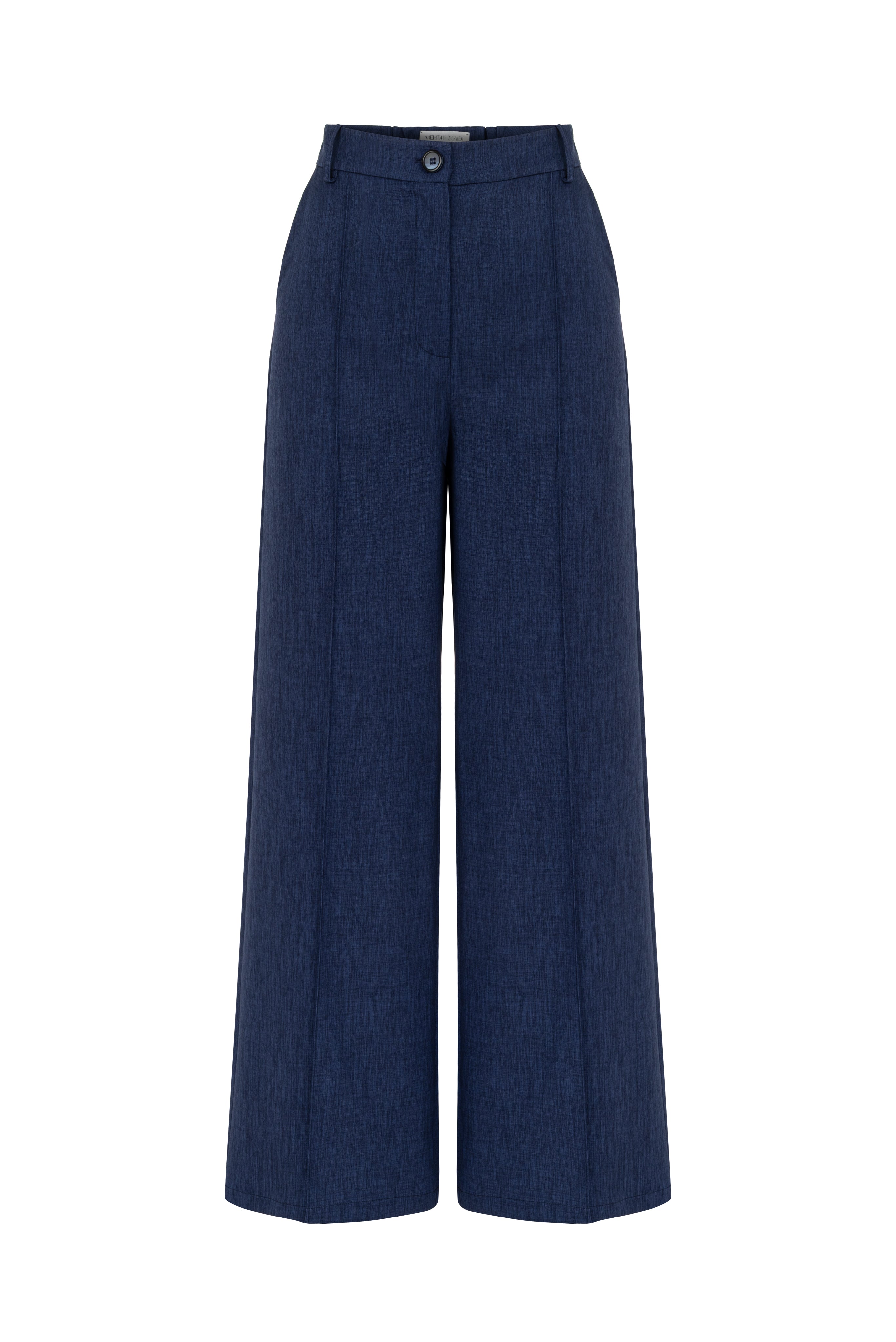 WIDE LEG INDIGO PANTS