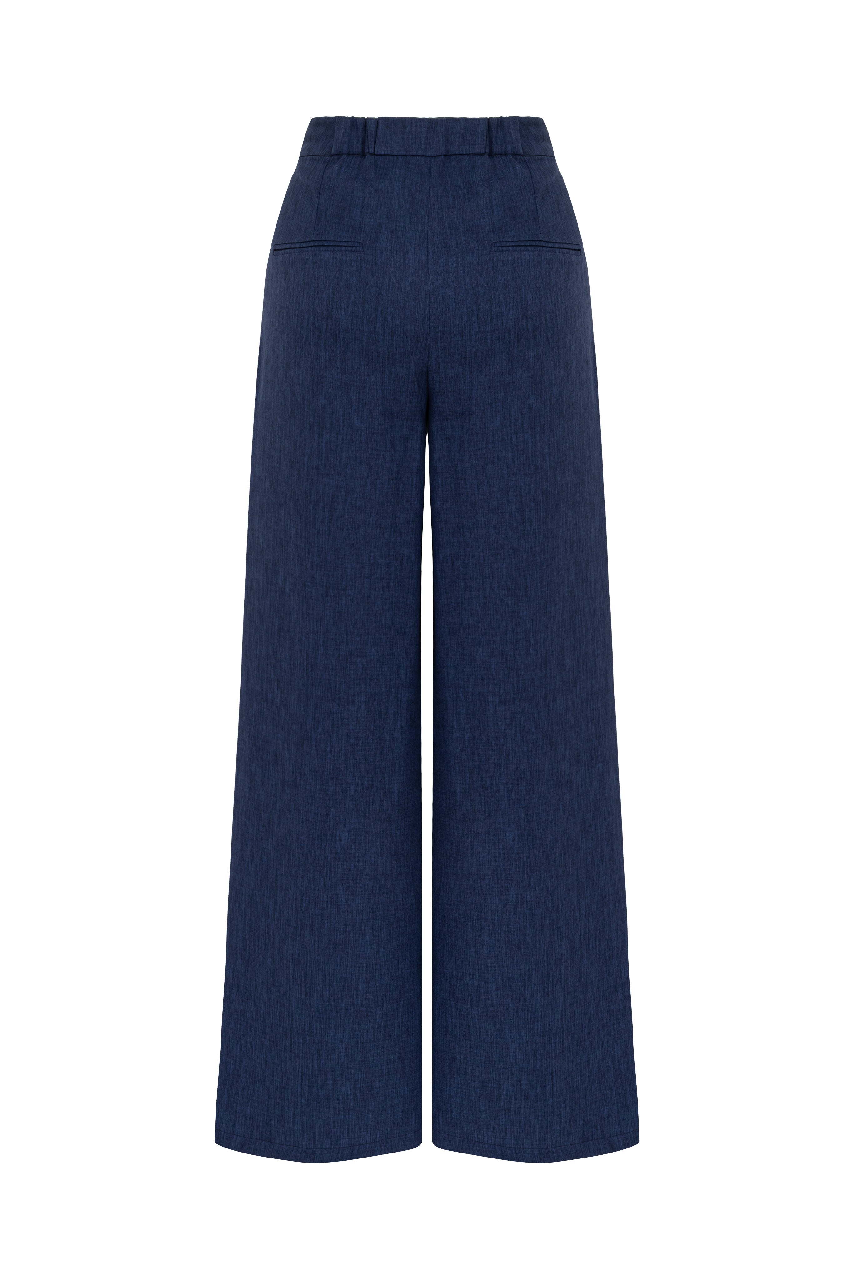 WIDE LEG INDIGO PANTS