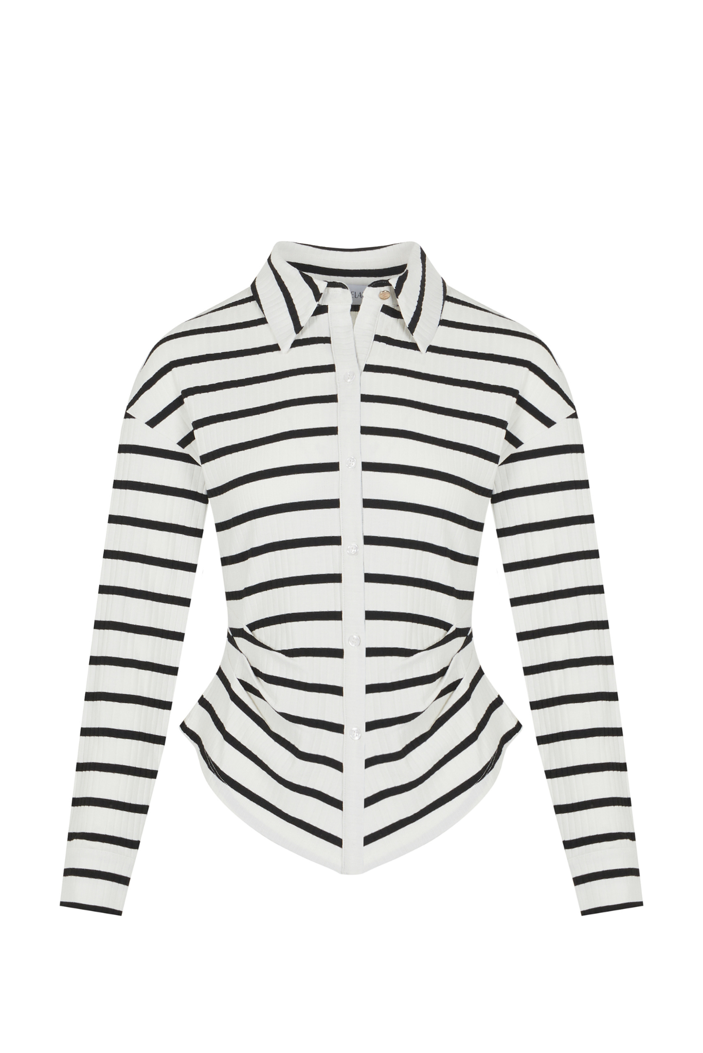 KNIT STRIPED STAPLE SHIRT