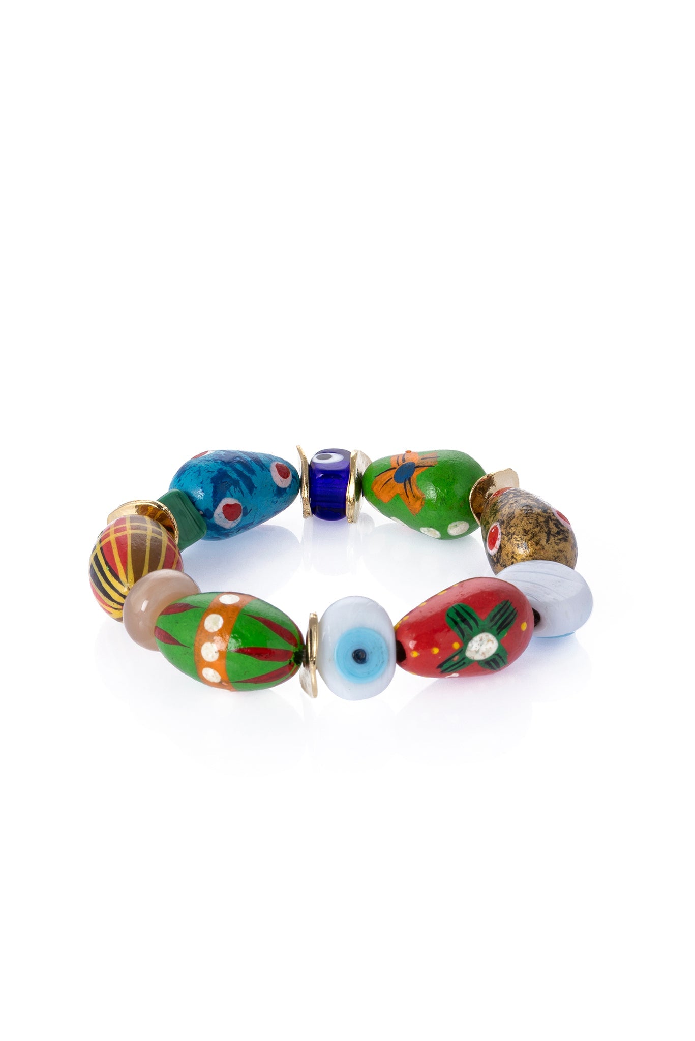 WOODEN BEADED BRACELET