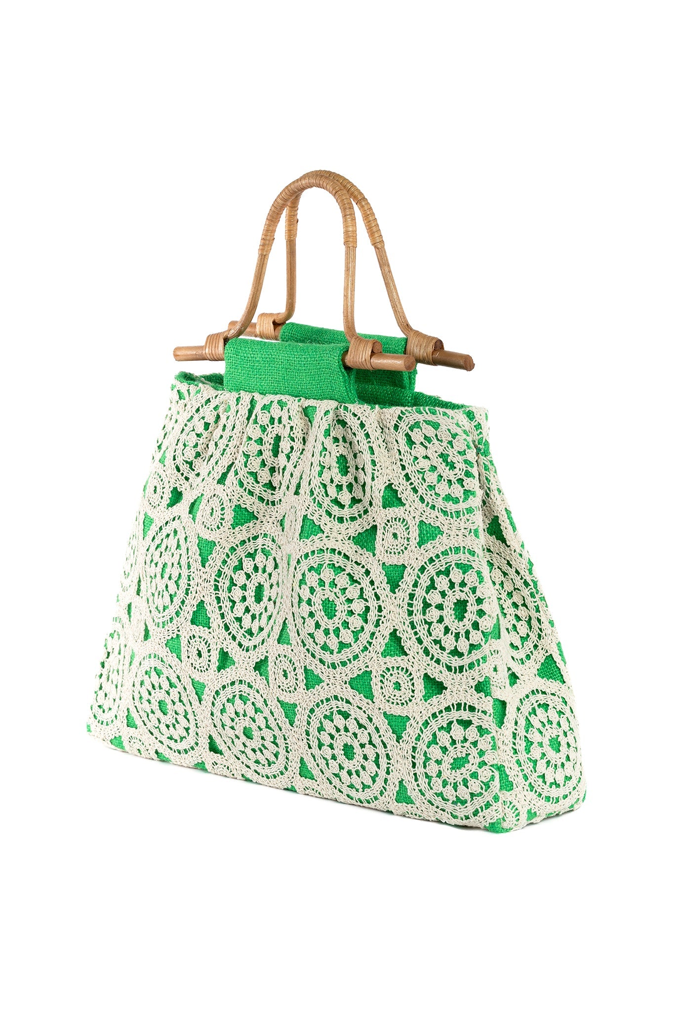 GREEN LACY BAG