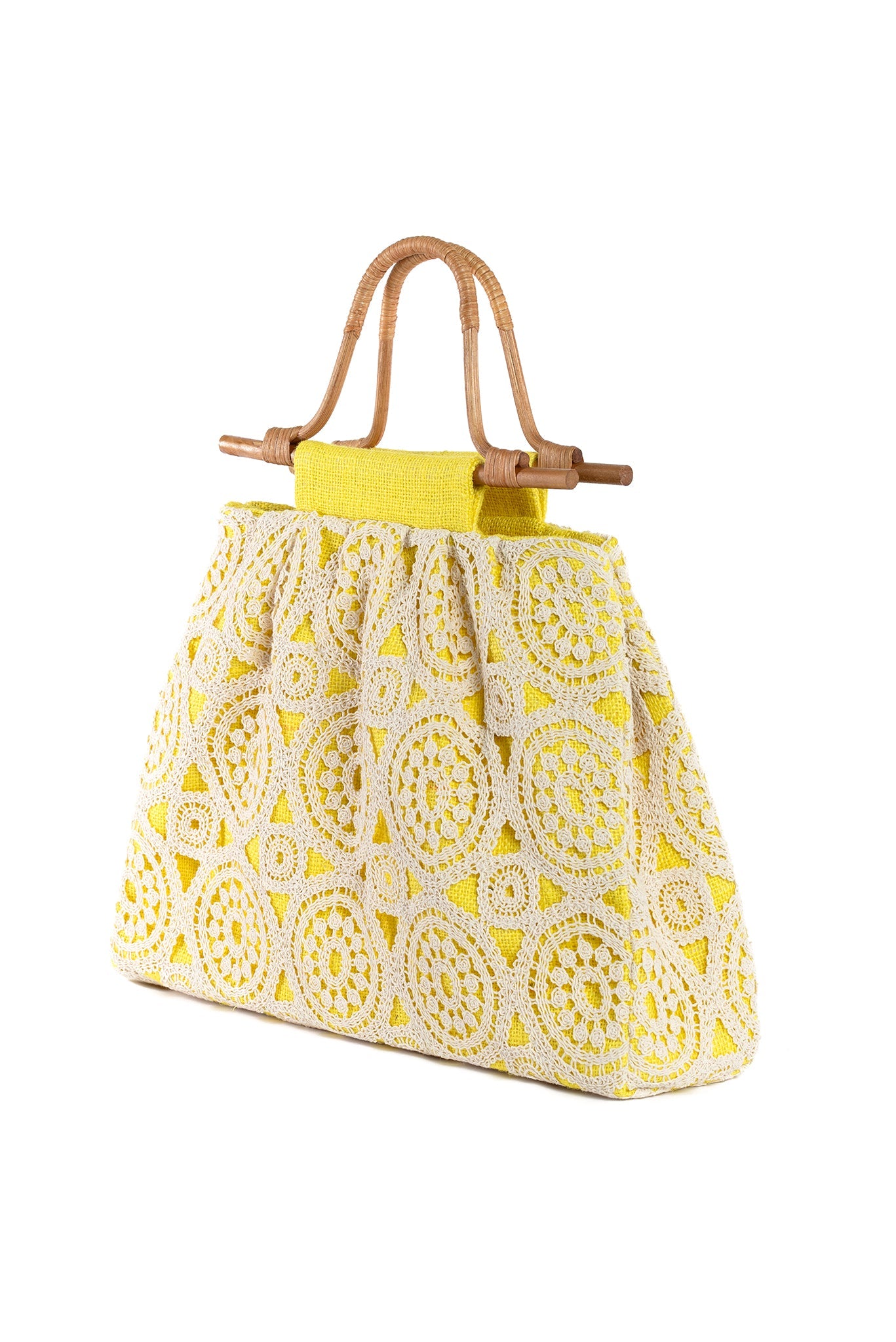 YELLOW LACY BAG