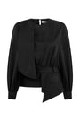 İNKA BLACK ASYMMETRIC BLOUSE