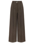 BROWN WIDE LEG PANTS