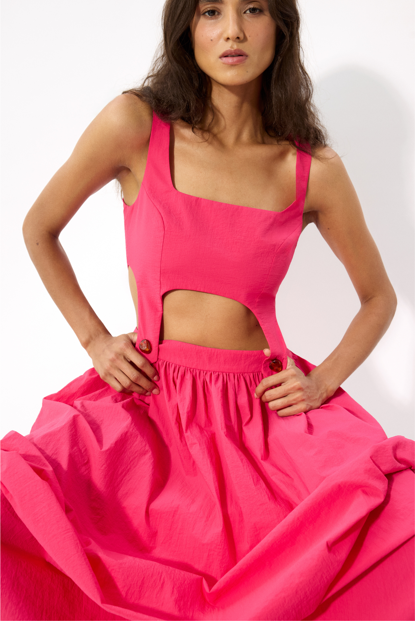 DECOLLETE DETAILED DRESS