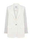 CLASSIC JACKET WITH BLUE STRIPED SLEEVES