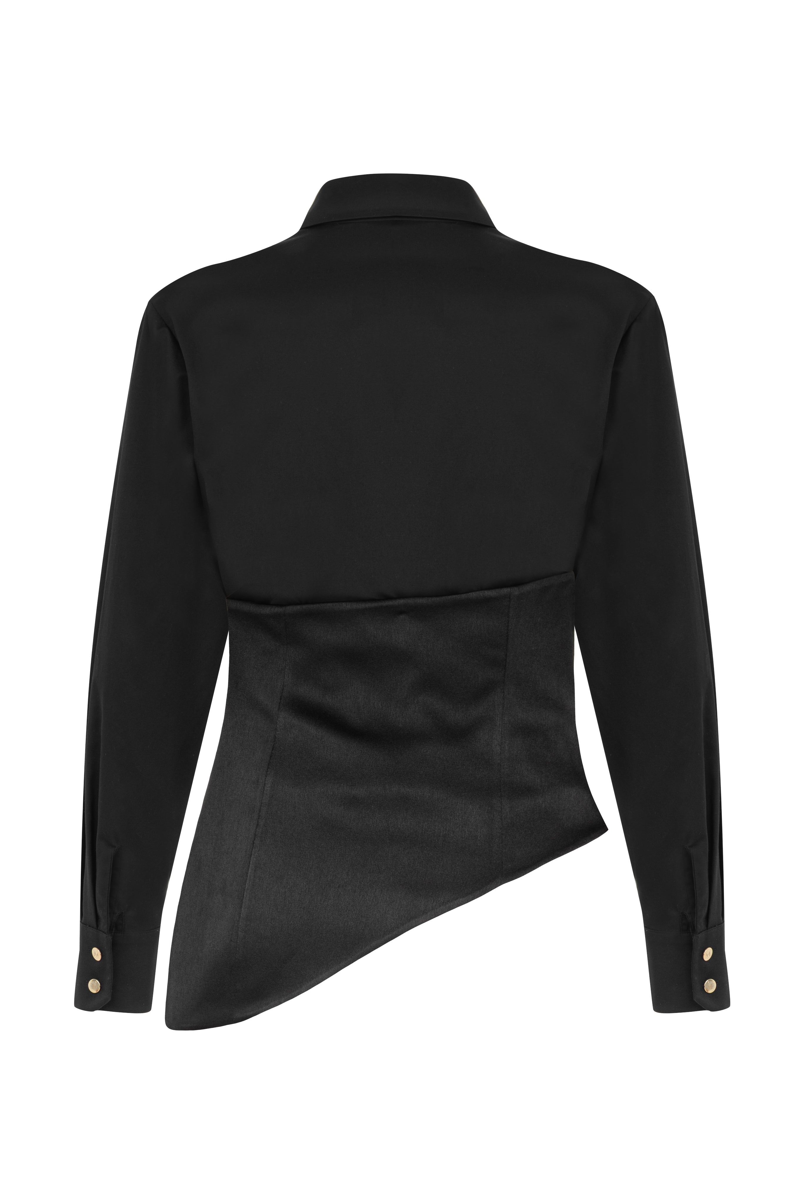 DAHLIA SATIN CORSET DETAIL SHIRT