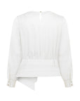 İNKA WHITE ASYMMETRIC BLOUSE