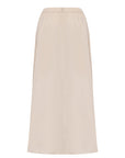 BEADED SKIRT WITH PLEATS AND ELASTICATED WAISTBAND