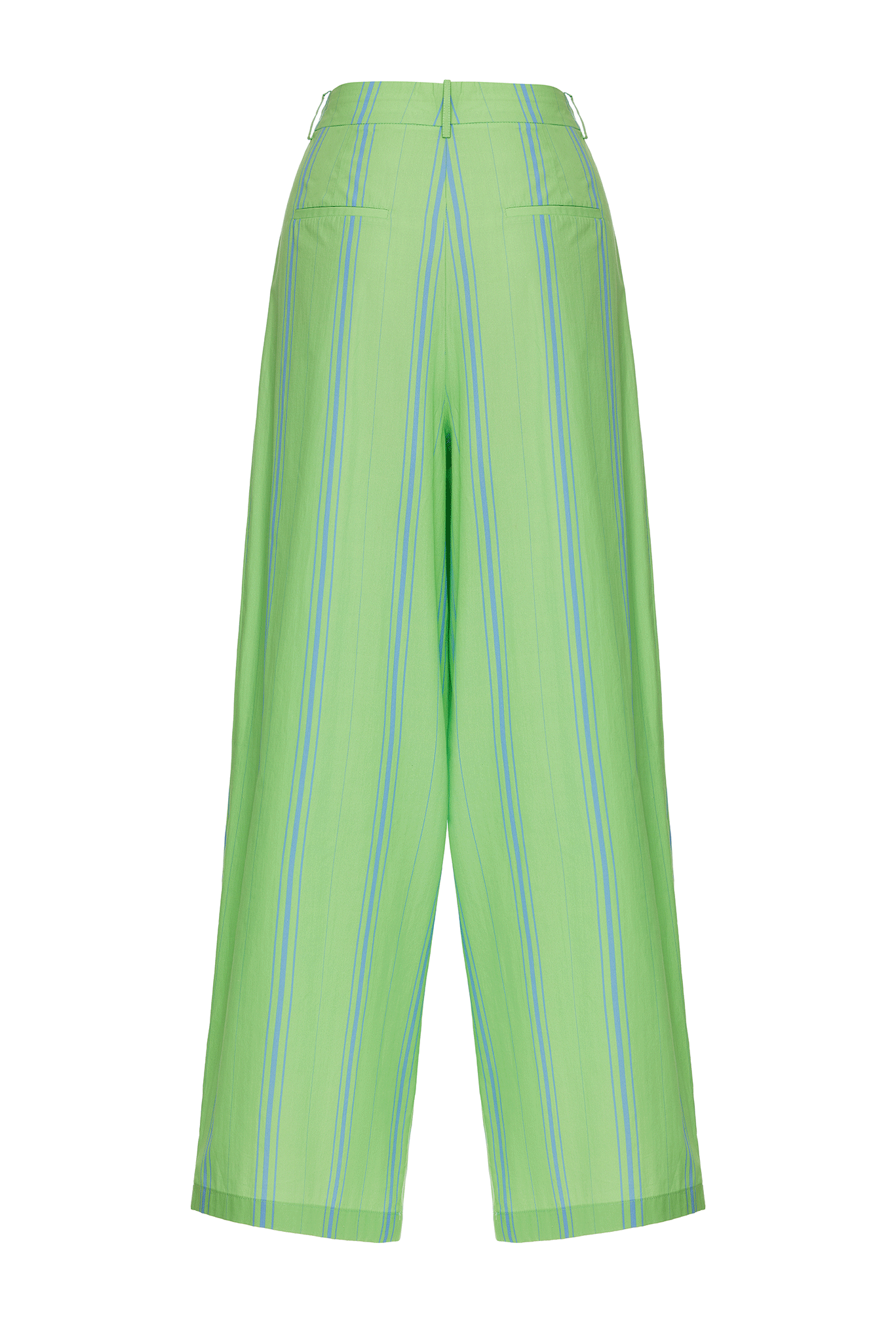 WIDE LEG STRIPED PANTS WITH PLEATS
