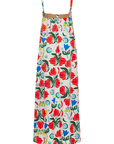 STRAPPY DRESS WITH RATTAN BELT DETAIL