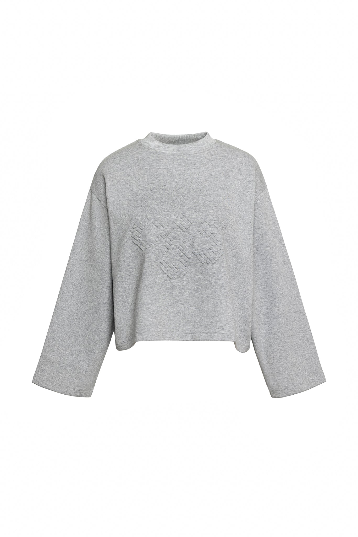 GREY PRINTED SWEATSHIRT