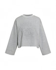 GREY PRINTED SWEATSHIRT