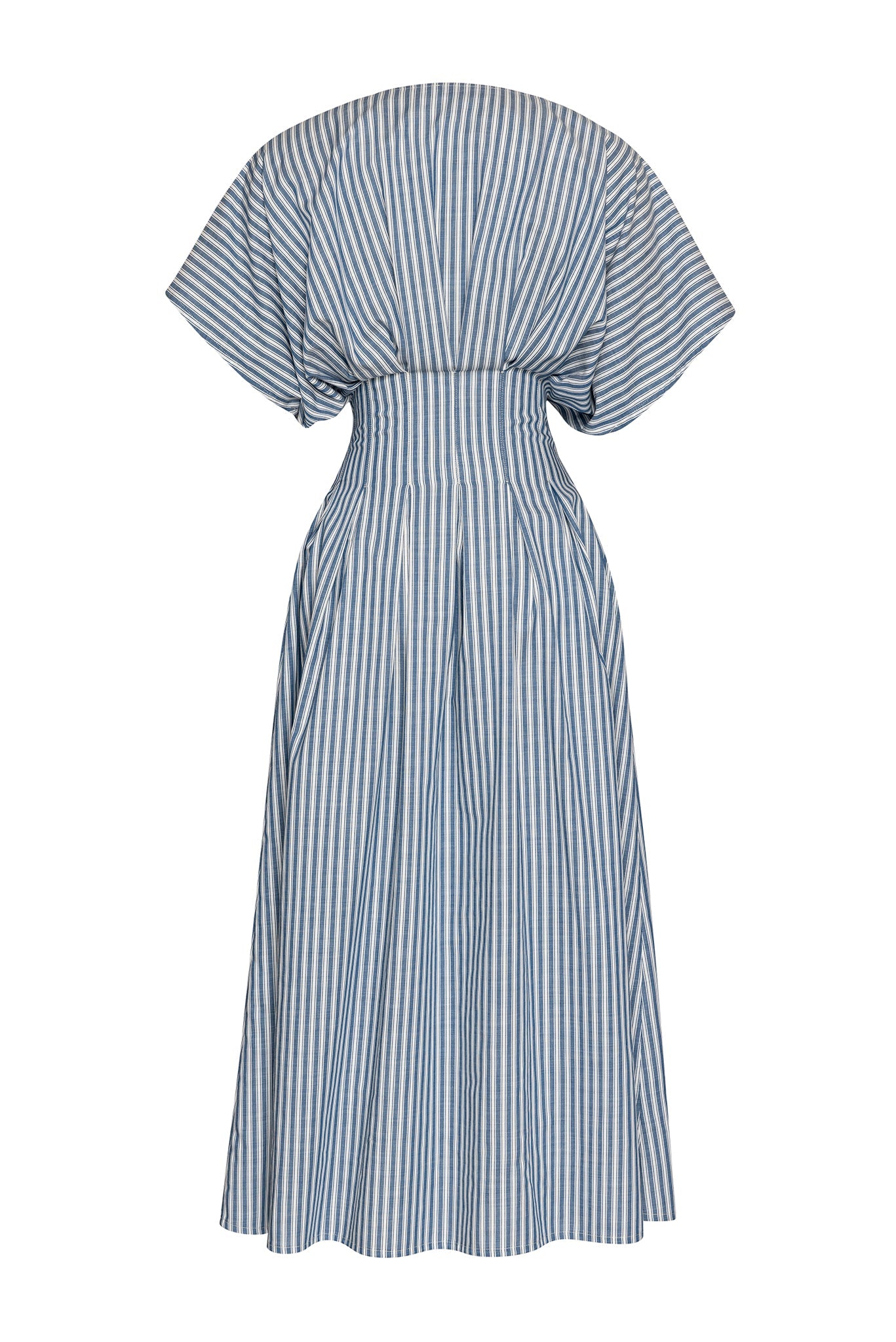 STRIPED DRESS WITH BEADS
