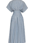 STRIPED DRESS WITH NAZAR BEADS