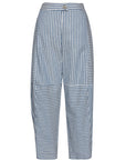 BLUE STRIPED ORIGAMI PANTS