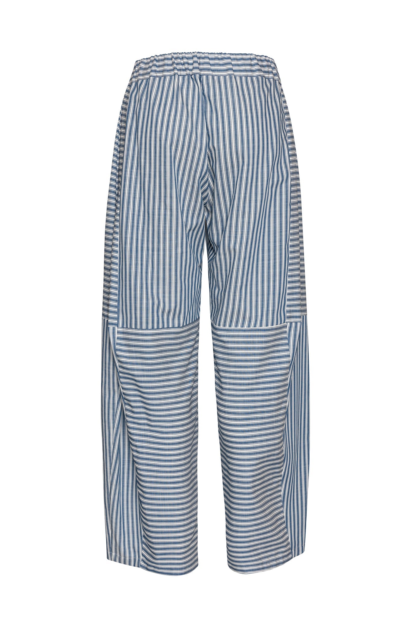 BLUE STRIPED ORIGAMI PANTS