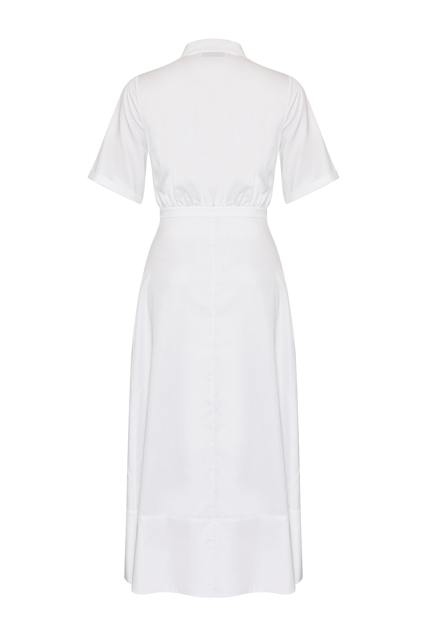 SHIRTDRESS WITH BEADED CORSET