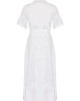 SHIRTDRESS WITH BEADED CORSET