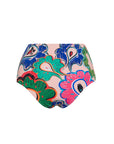 RUCHED HIGH WAIST PAISLEY BOTTOM
