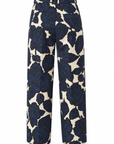 NAVY FLOWER PRINT PANTS