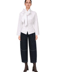 DILARA WHITE SHIRT WITH BATWING SLEEVES
