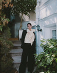 BUTTER YELLOW STRUCTURED SHAWL