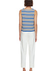 Marine Striped Cotton Knit Tank