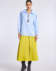 FLORAL PATTERN SKIRT WITH PLEATS
