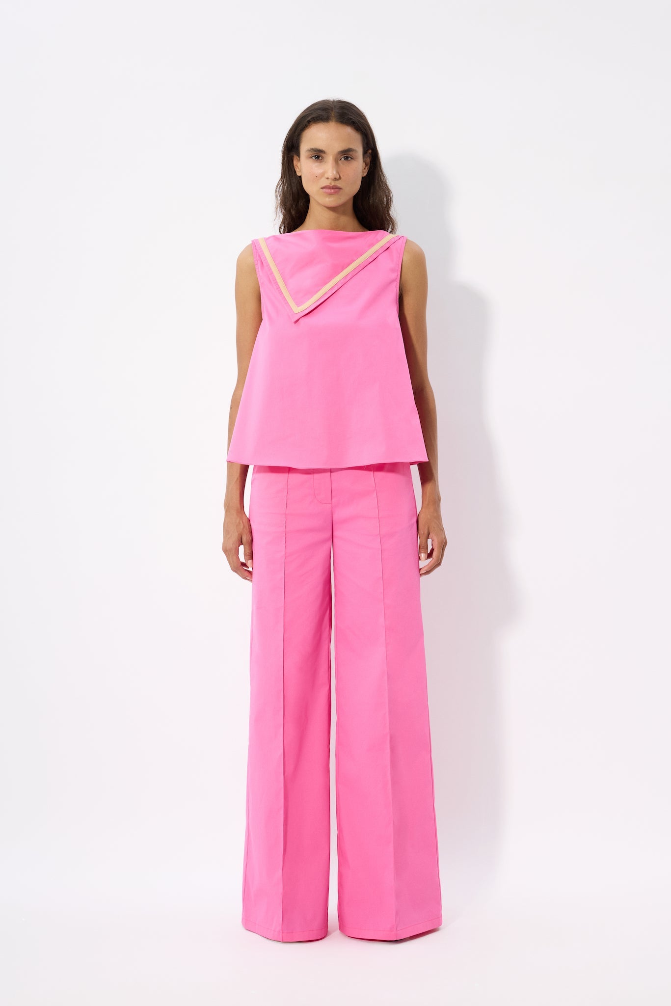 WHITE WIDE LEG PANTS