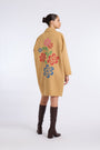 TRENCH COAT WITH FLOWER EMBROIDERY