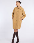 TRENCH COAT WITH FLOWER EMBROIDERY