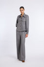 WIDE LEG GREY PANTS