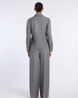WIDE LEG GREY PANTS