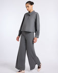 BELT FREE GREY PANTS