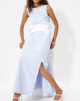 MIDI DRESS WITH TWISTY CORSET