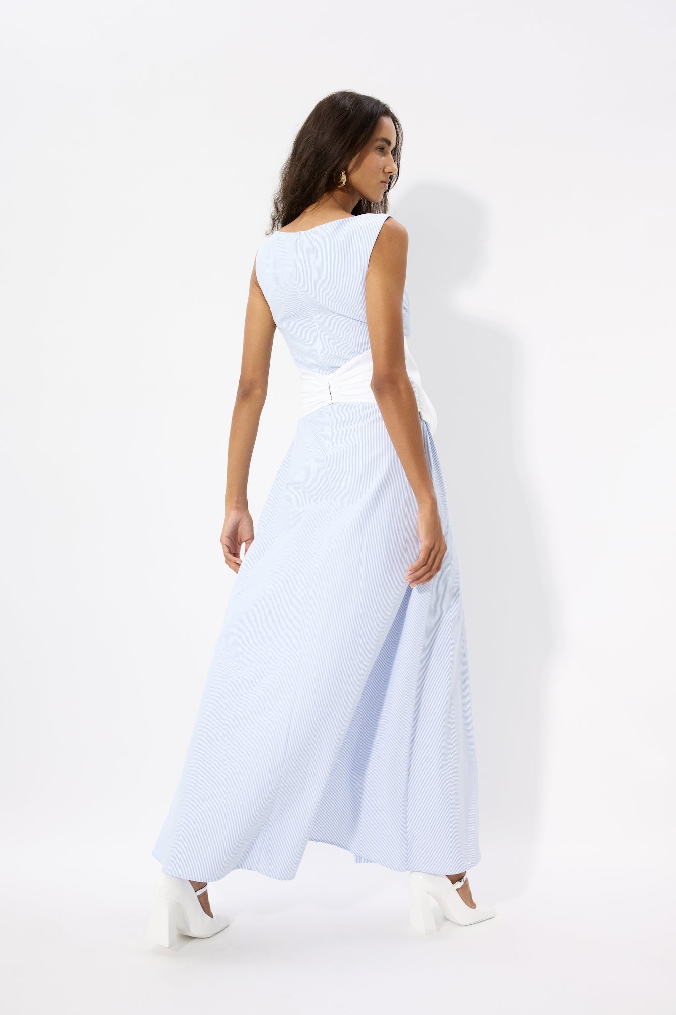 MIDI DRESS WITH TWISTY CORSET