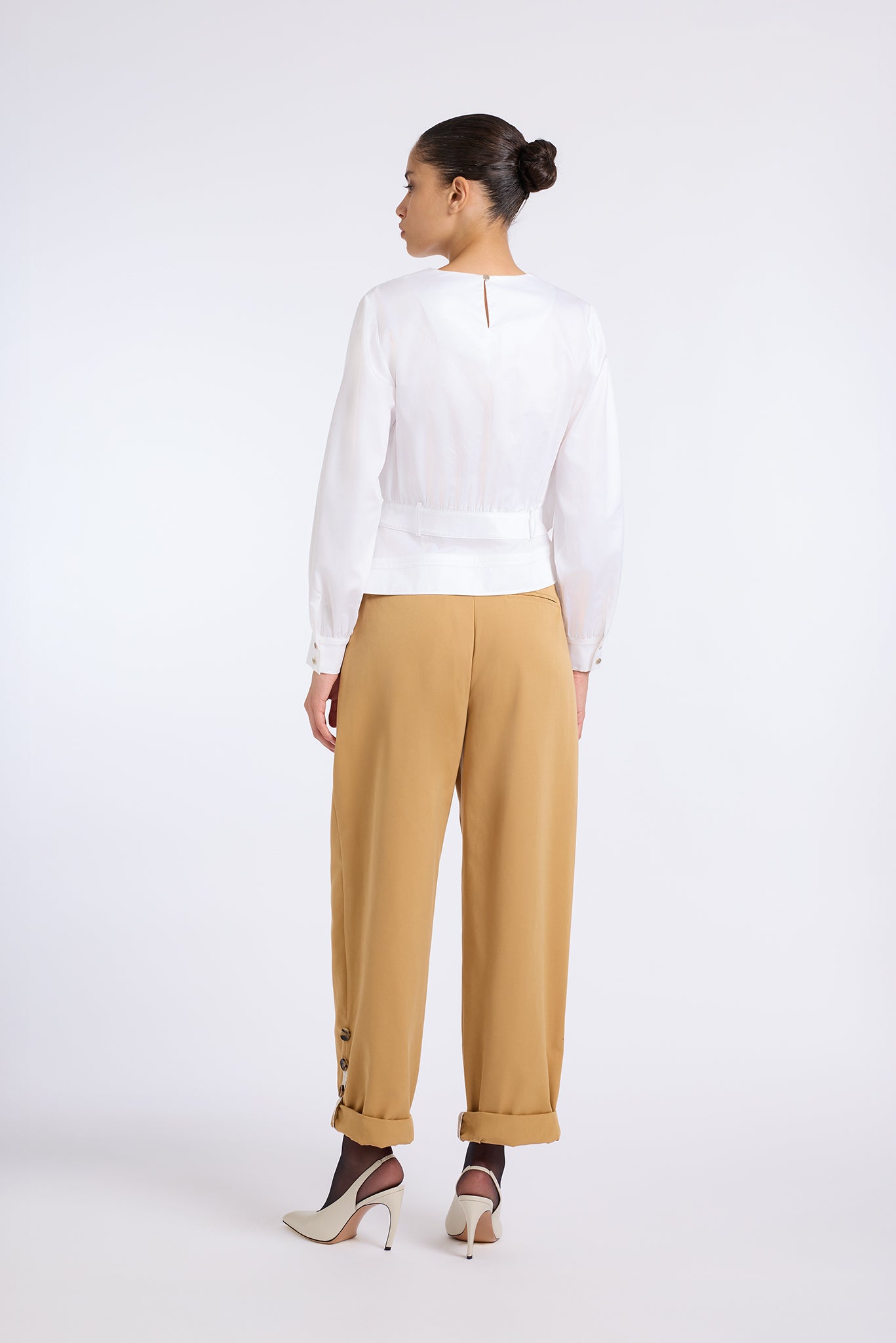 TRENCH PANTS WITH BUTTONS
