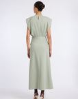 MINT GREEN DRESS WITH BELT DETAIL